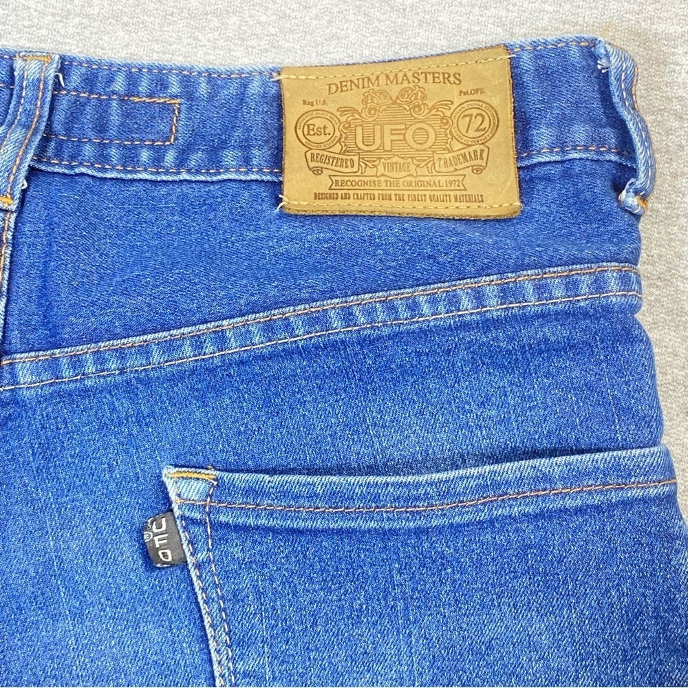 UFO Vintage Jeans Men's 30 Blue Straight Mid Rise 90's Skater Y2K Casual Denim - Picture 9 of 15
